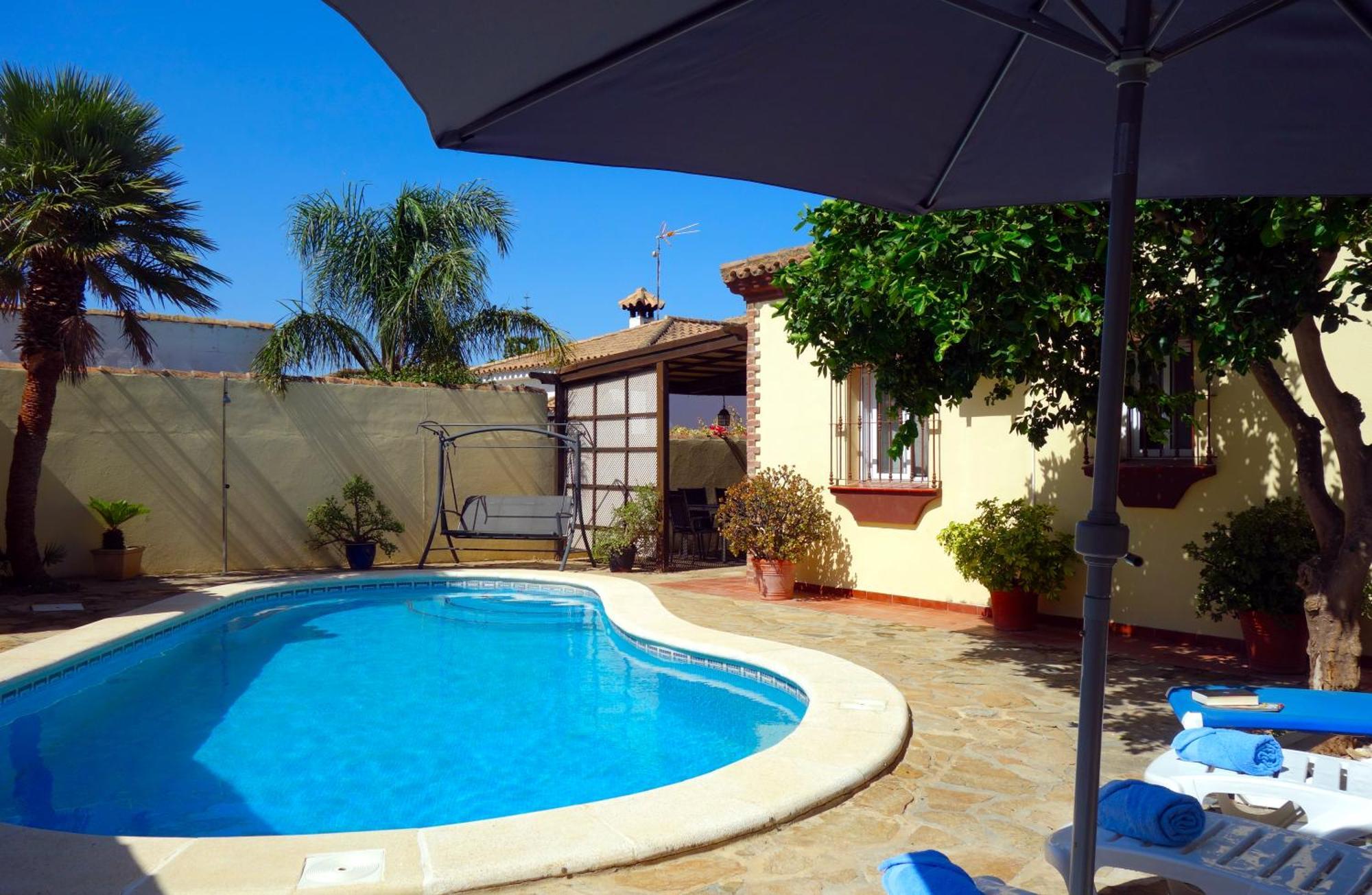 Casa Limon - Ferienhaus - Pool - Klimaanlage - W-Lan Chiclana de la Frontera Exteriör bild